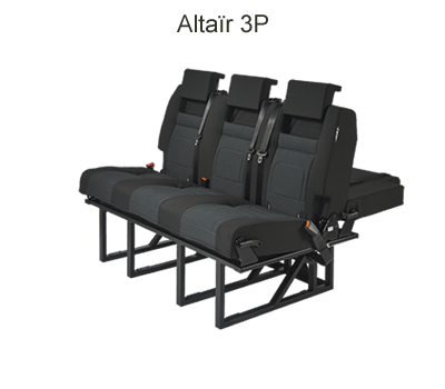 Altair 3 places en position assise